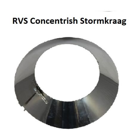 Concentrisch RVS Ø 100/150 mm Stormkraag